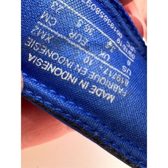 Nike Women's Benassi Duo Ultra Slides SANDAL White/Red/Blue size 6 - Picture 3 of 5